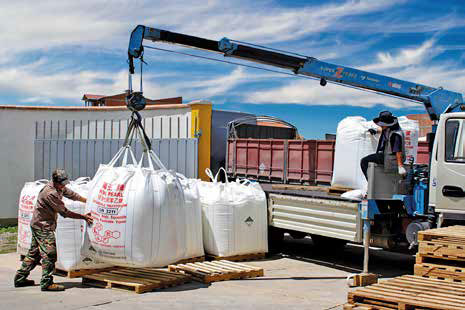 Descarga de Big Bags de EPS